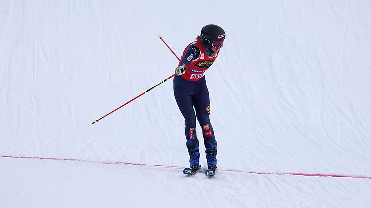 Sandra Näslund tog sin nionde seger för säsongen i Idre Fjäll. Foto: Daniel Götzhaber, Gepa Pictures - Bildbyrån