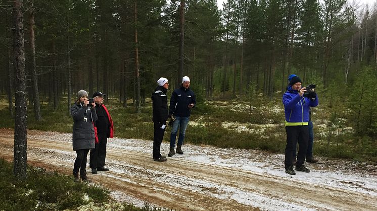 TV-rek inför SM-veckan vinter i Skellefteå. 