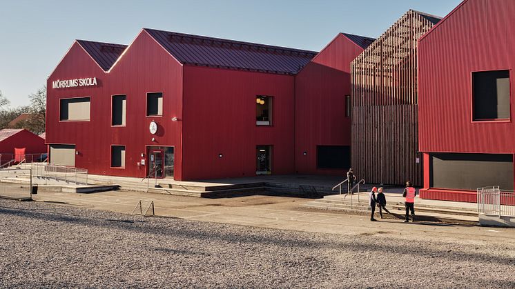 Mörrum skola är nominerad till PLÅTPRISET 2023, ett pris som hyllar innovativa byggnader med metallfasader. Priset har uppmärksammat banbrytande arkitektur och fasadlösningar sedan 2011. 