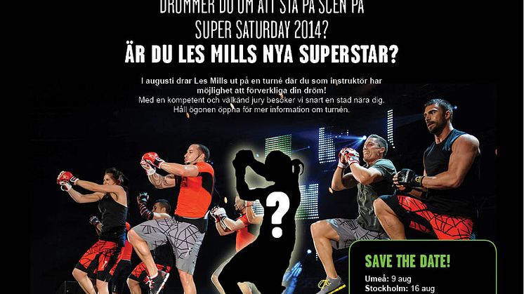 Les Mills och Reebok söker nya SUPERSTARS