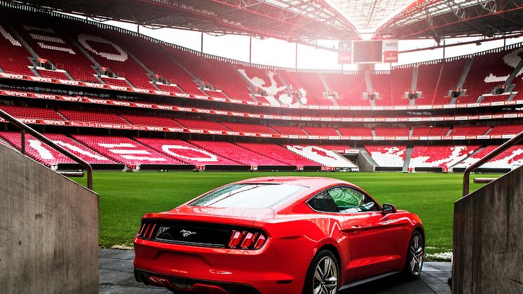 Nye Ford Mustang under Champions League-finalen i Lisboa