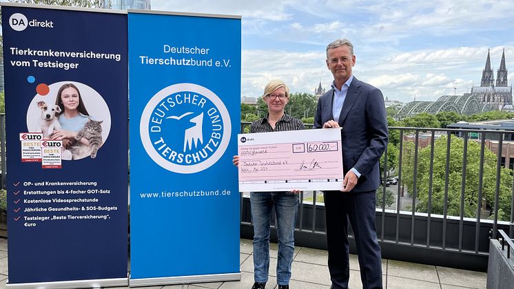DA Direkt fördert Deutschen Tierschutzbund e.V. mit 60.000 Euro
