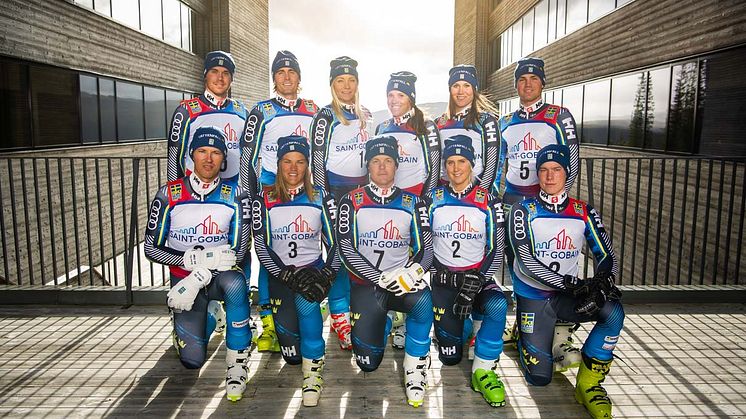 Saint-Gobain Sweden AB stolt sponsor av Sveriges alpina landslag