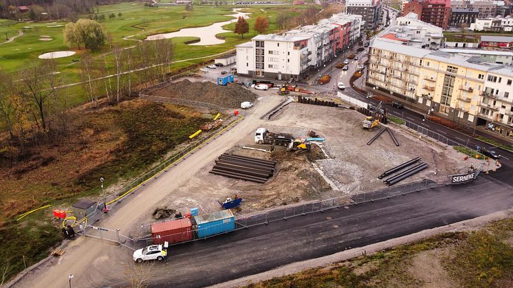 Drönarbild över Tamarinden, Örebro