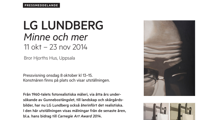 LG Lundberg - Minne och mer. Ny utställning på Bror Hjorths Hus