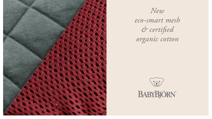 New eco-smart mesh & certified organic cotton