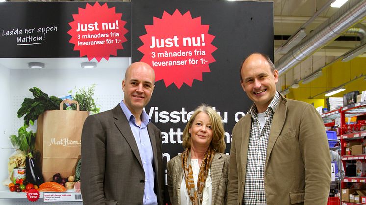 MatHem.se, Sveriges största matbutik på nätet, hade statsminister Fredrik Reinfeldt på besök och diskuterade hur MatHems tillväxt skapar jobb.