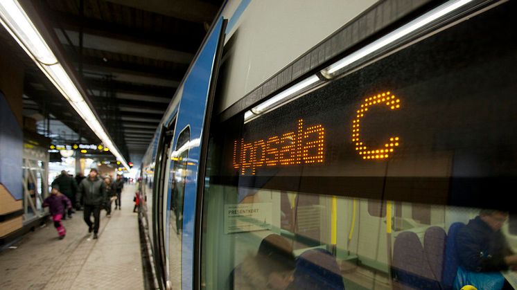 Nya pendeltågslinjen mellan Älvsjö och Uppsala invigd
