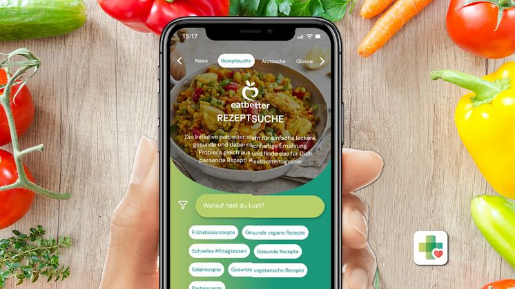 APPzumARZT inkl. eatbetter Rezeptsuche