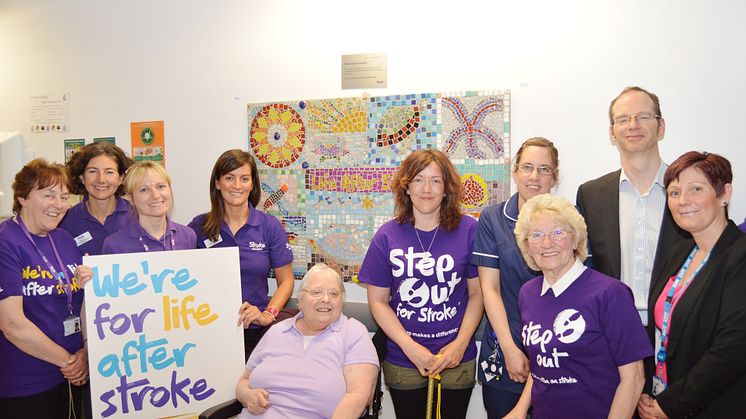 ​Mosaic unveiling kicks of Action on Stroke Month at Blackpool Victoria Hospital