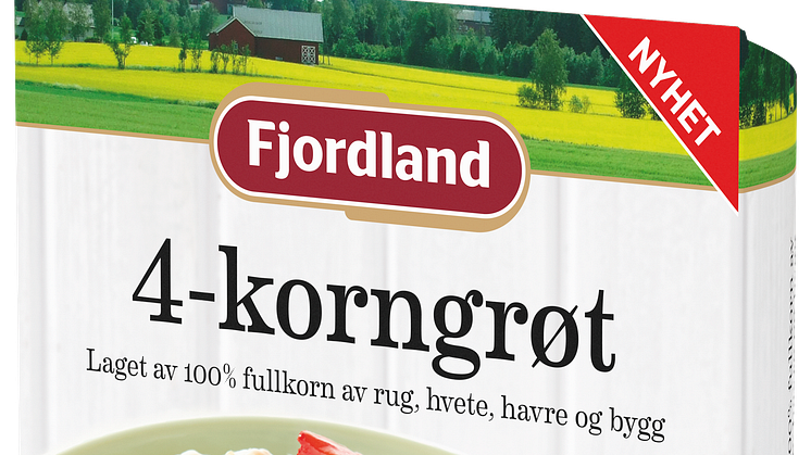 Fjordland 4-korngrøt 370 g png