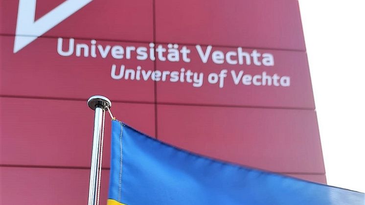 Ukraine Flagge Uni Vechta 