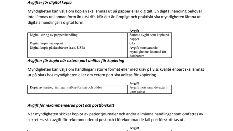 Landstingsarkivet Nyhetsbrev 2019-1_Bilaga Priser Allmän handling