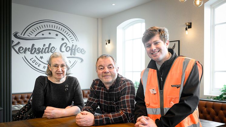 Kerbside Coffee opens at Hatfield station