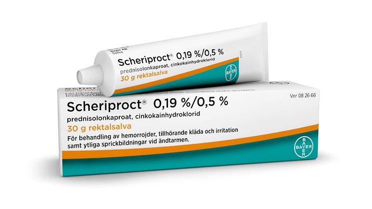 Scheriproct firar 50 år i Sverige – och blir samtidigt receptfri