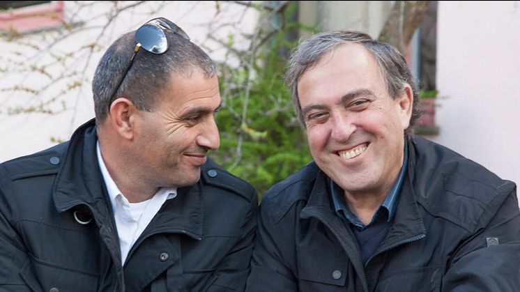 Bassam Aramin und Rami Elhanan (Foto: Katja Harbi)