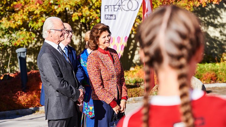 Piteå visade sig från sin soliga sida när vi idag söndag den 26 september fick kungligt besök för att uppmärksamma att Piteå firar 400 år 2021.