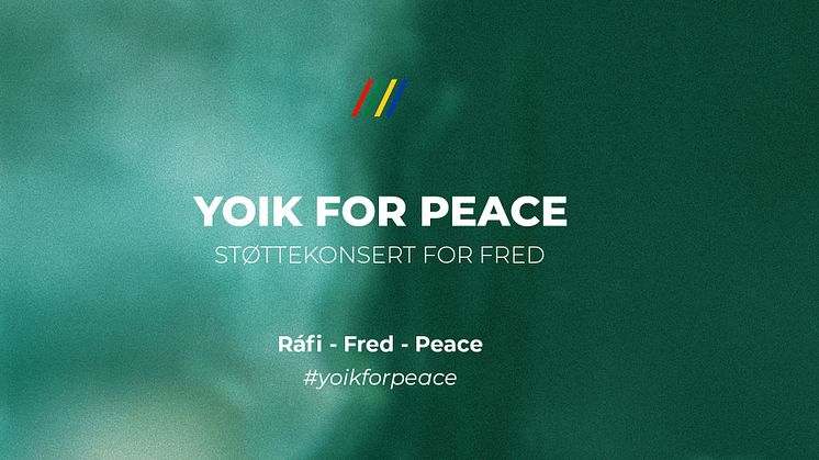I løpet av november arrangeres støttekonsertene "Yoik for peace" i Gáivuotna-Kåfjord, Tromsø, Bodø og Alta til inntekt for Redd Barna. Foto: Promo