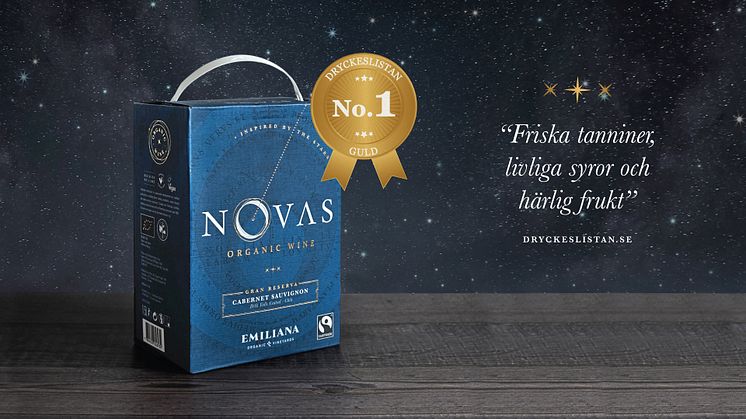 Toppbetyg till Novas Cabernet Sauvignon