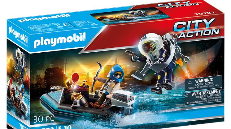 Polizei-Jetpack: Festnahme des Kunsträubers von PLAYMOBIL (70782)