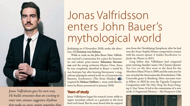 Jonas Valfridsson enters John Bauer's mythological world