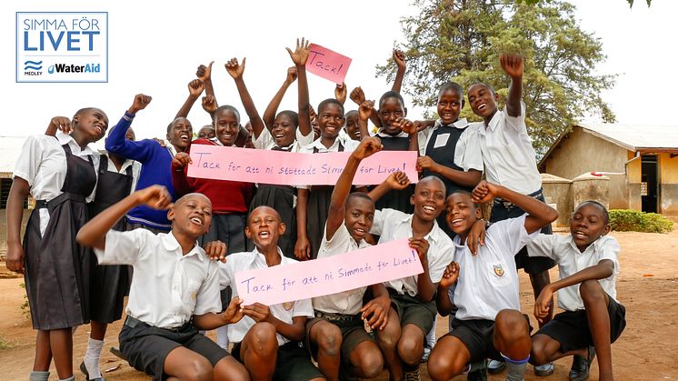 Alla insimmade pengar under Simma för Livet går till ett av WaterAids projekt i Östafrika