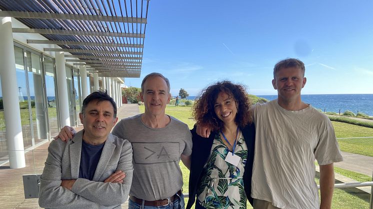 Paul Renaud and Laurids Enevoldsen (Akvaplan-niva) with Project Leader Paco Arenas and Researcher Marina Dolbeth, both from CIIMAR (Interdisciplinary Centre of Marine and Environmental Research). Photo: Sofia Hernández Chan