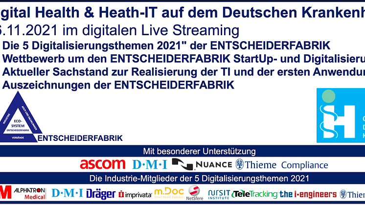In einer Woche - 16.11. Digital Health und Health-IT auf dem Deutschen Krankenhaustag im digitalen Livestream