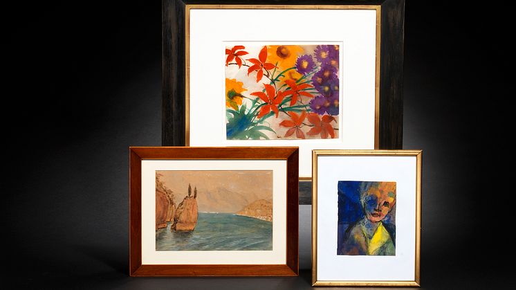 De tre værker af Emil Nolde fra auktionen den 5. december