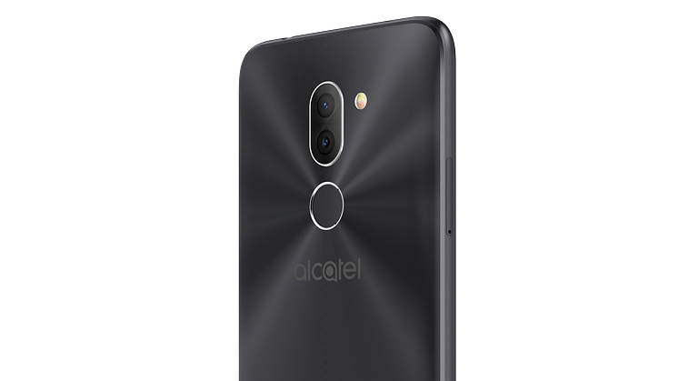 Alcatel 3X_Metallic Black_Back Right (with CE)