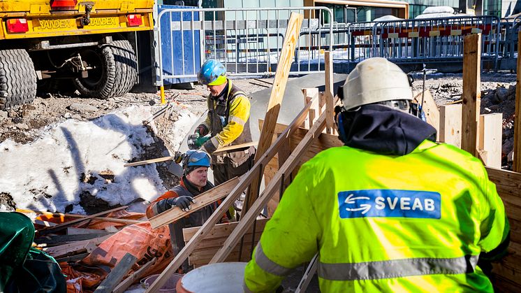 SVEAB Anläggning bygger om kvartersgata i Marievik