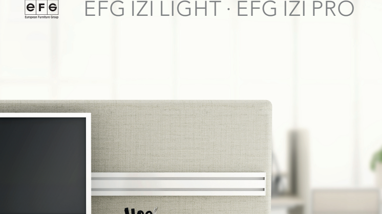 Sähkösäätöiset EFG Izi Light/Pro -pöydät