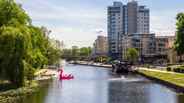 I kampanjen 48 timmar hos grannen marknadsförs bland annat upplevelser längs Kinda kanal i samband med kanalens 150-årsjubileum. Foto: Visit Linköping