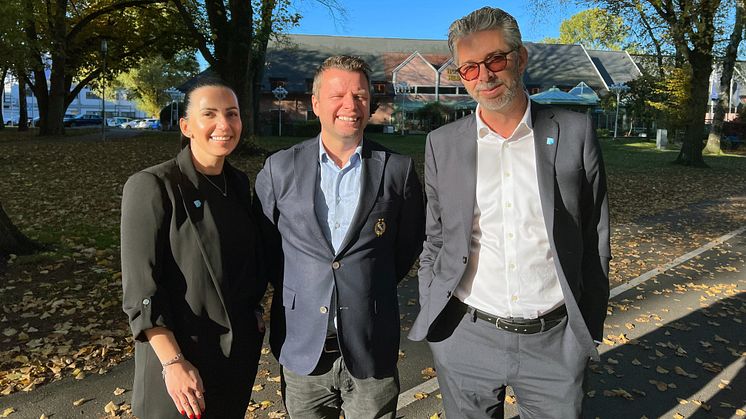 Haroula Karasimou, rekryteringskonsult Effektiv Göteborg, Tony Larsson, sportchef RIK och Joakim Whitefield, kontorschef Effektiv Göteborg