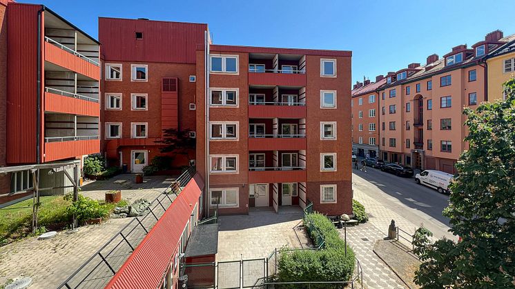 Fastigheten Vasen 3 i Vasastan, mot Kadettgatan.