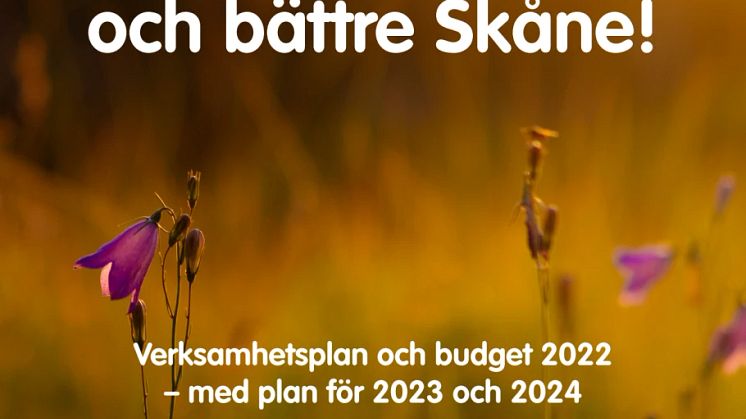 Sverigedemokraterna i Region Skåne  - Budgetförslag för år 2022