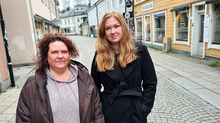 Janina Witoslaw och Frida Langvad från Fokushuset i Tiohundra ser ett behov av att kunna stötta anhöriga till personer i missbruk på ett bra sätt.