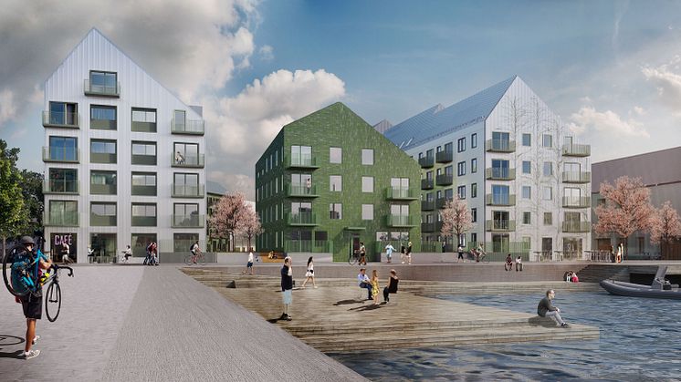 I nya Västeråsstadsdelen Öster Mälarstrand har ett unikt flerbostadshus uppförts