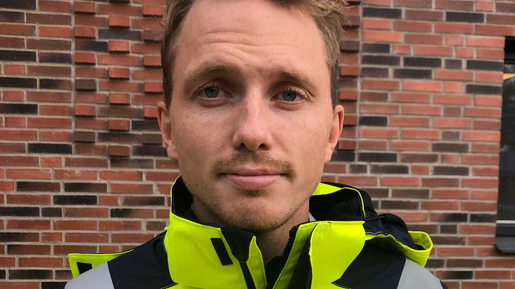 Fredrik Pettersson, certifierad platschef på NCC. Foto: Privat
