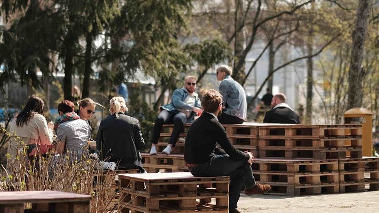 Grönlandsparken i Kista, ett av områdena som Aktörsdrivet trygghetslabb använde sig av i sina tester av IoT för att skapa trygghet i det offentliga rummet.