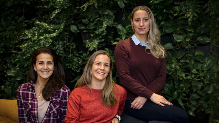 From left to right: Ana Sofia Aniceto, Eli Børve and Emmelie Åström (Photo: David Hammenstig)