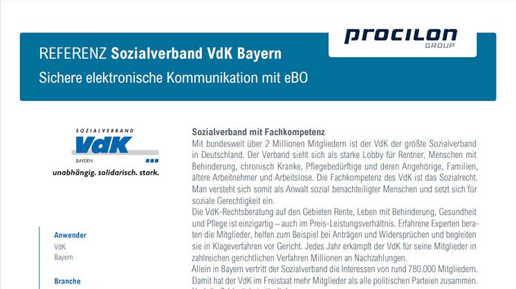 Neue Referenz: vdk Bayern e.V. 