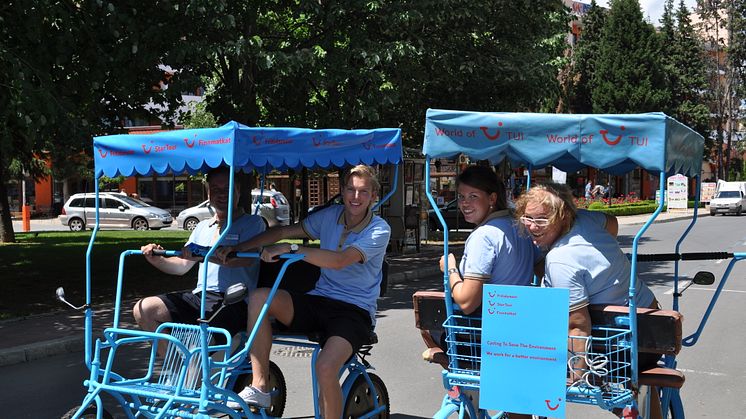 Rullande reseledarservice i Bulgarien: Tredje sommaren med cykelbil - för miljöns skull