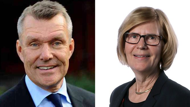 Lars-Eric Aaro och Stina Blombäck, två nya ledamöter till Wibax Styrelse.