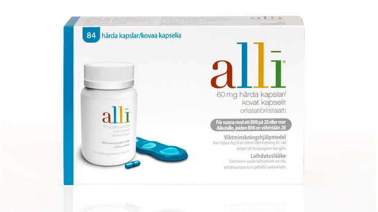 Viktminskningsläkemedlet alli åter tillgängligt på svenska apotek  