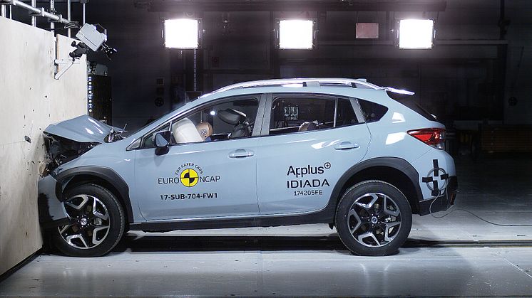 Subaru XV sai  aikuisten matkustajien suojasta erinomaisen testituloksen 94 prosenttia.