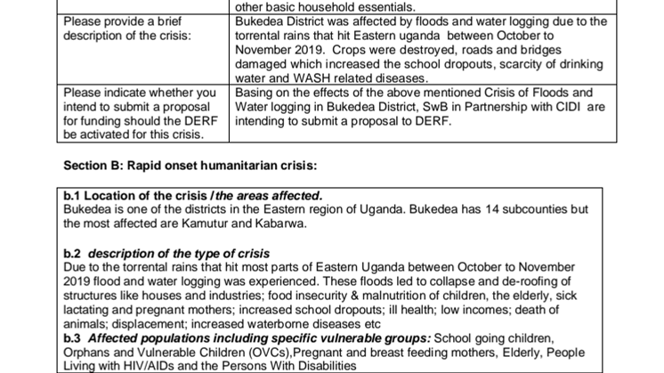 20-007 DERF alert note on flooding in Bukede, Uganda