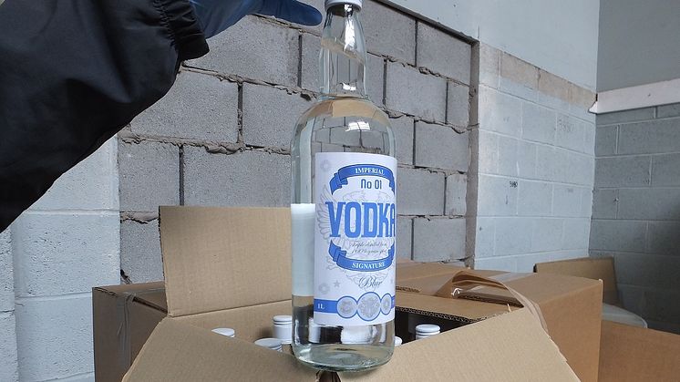 HMRC seize fake vodka in Aintree, Liverpool