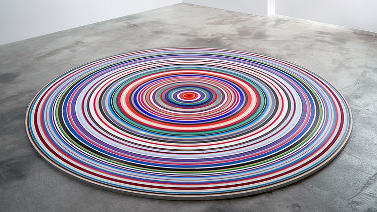 »TARGET/Ground«, 2016, PVC, ca. ø 250 x 2,2 cm von Jürgen Paas (Foto: Günther Uecker))