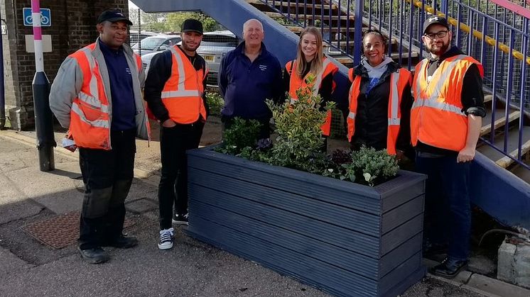 Harlington station garden event